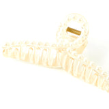 Accessorize London Women's Pearl And Resin Twisted Hair Claw Clip