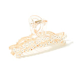 Accessorize London Women's Plaited Pearl And Resin Large Hair Claw Clip