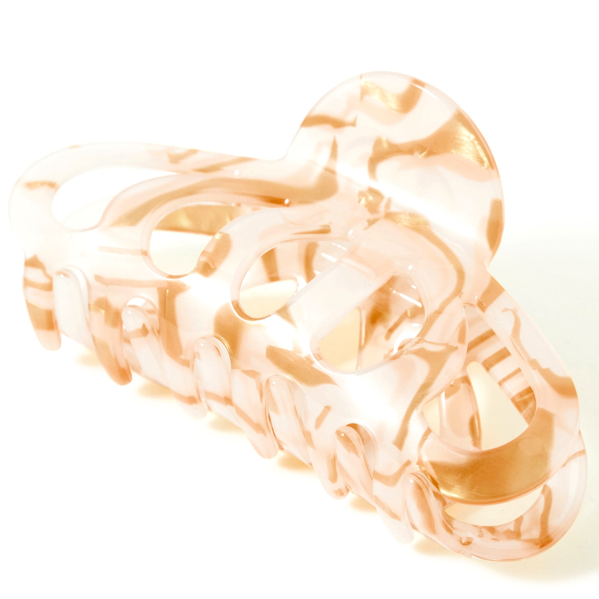 Accessorize London Women's Gold And Marble Lattice hair Claw Clip
