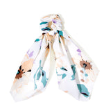 Accessorize London Women's White Floral Scarf Hair Pony