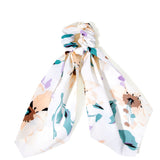 Accessorize London Women's White Floral Scarf Hair Pony