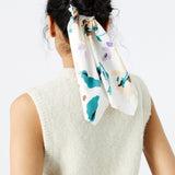 Accessorize London Women's White Floral Scarf Hair Pony