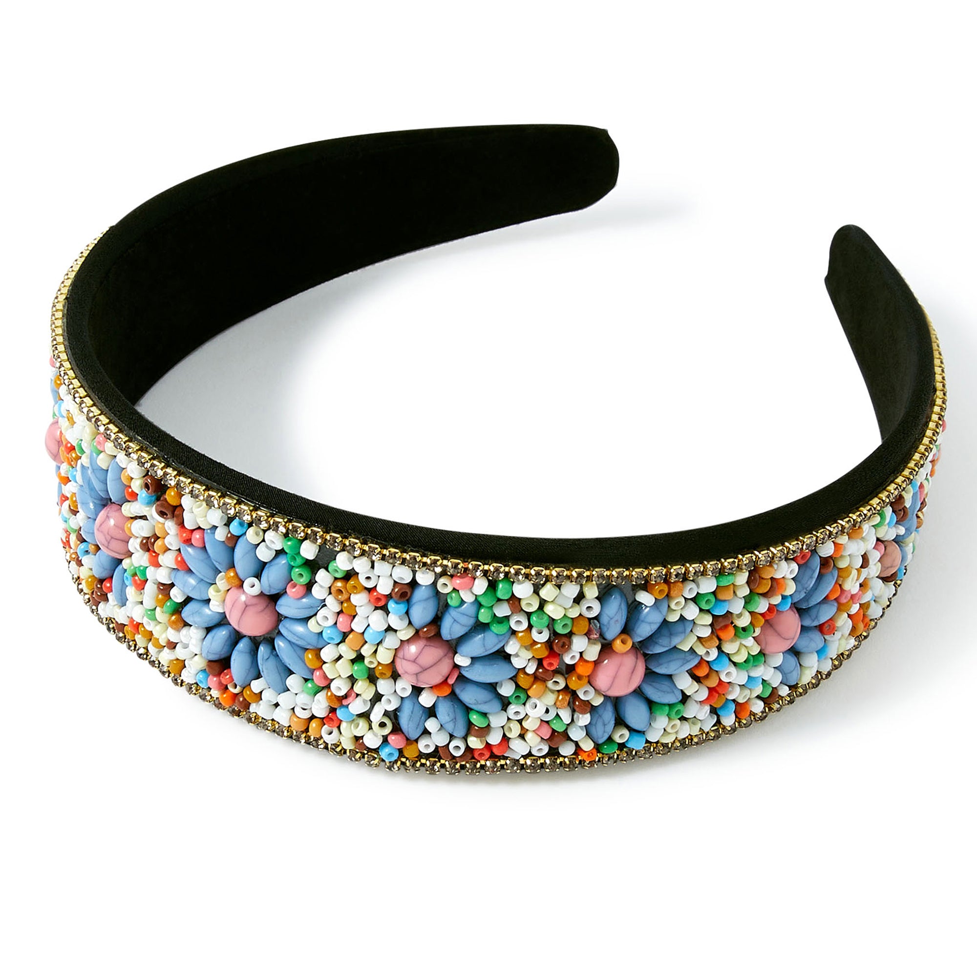 Accessorize London Women's Beaded Floral Alice Hair Band
