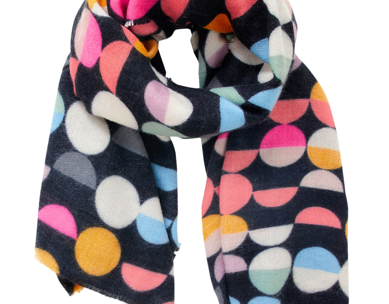 Accessorize London Women's Retro Spot Blanket Scarf