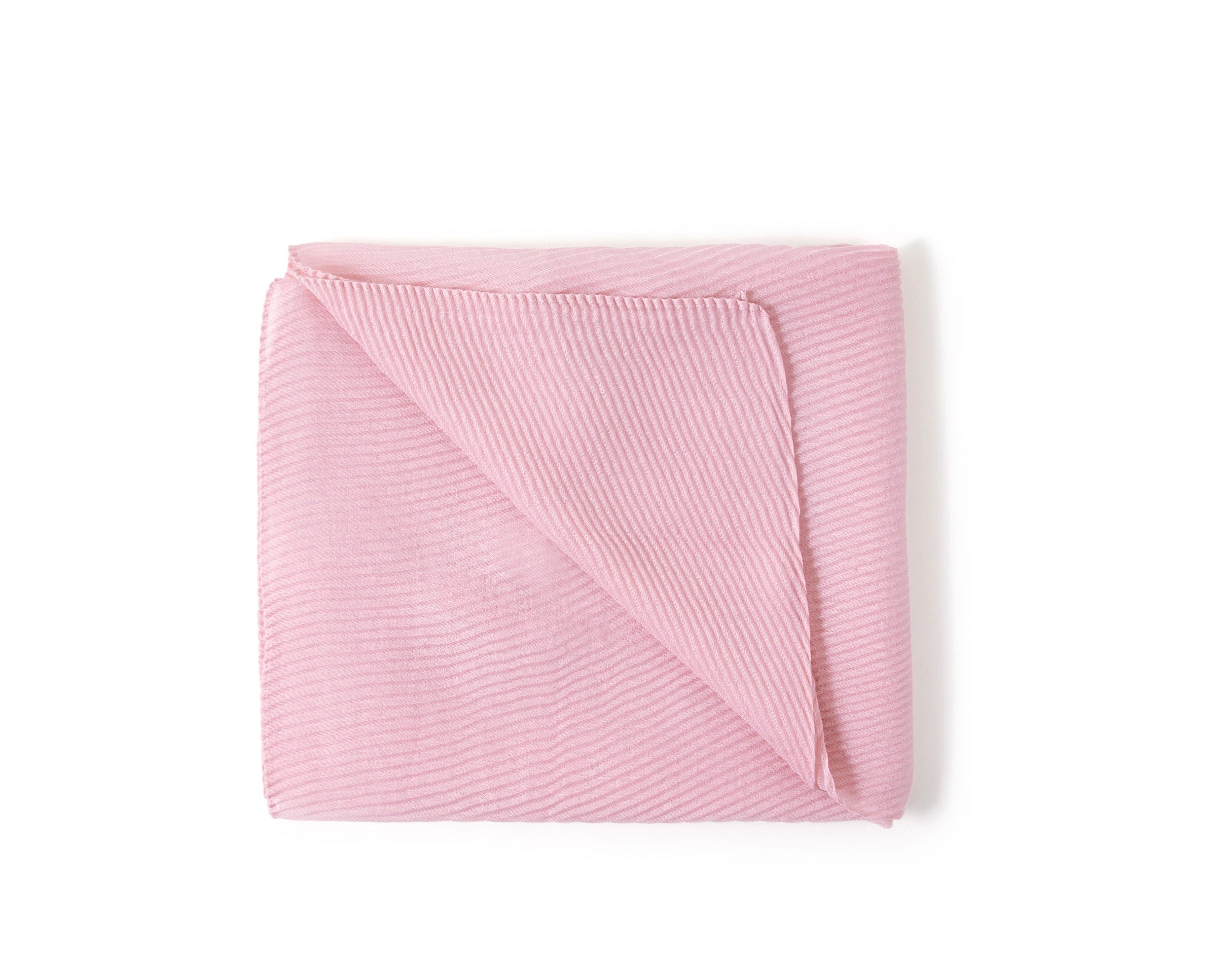 Accessorize London Women's Lightweight Pleat Scarf Pink