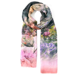 Accessorize London Women's Wildflower Landscape Print Scarf