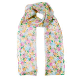 Accessorize London Women's Bright Floral Silk Scarf