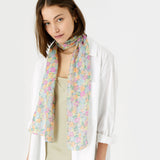 Accessorize London Women's Bright Floral Silk Scarf