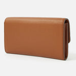 Accessorize London women's Tan Large A Stud Wallet purse