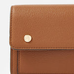 Accessorize London women's Tan Large A Stud Wallet purse