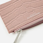Accessorize London women's Pink Croc Cardholder wallet purse