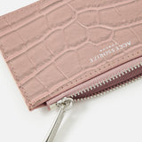 Accessorize London women's Pink Croc Cardholder wallet purse