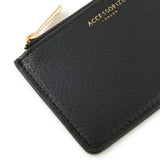 Accessorize London Women's Faux Leather Black Plain Card Holder