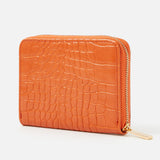 Accessorize London women's Orange Front Flap Cardholder wallet purse