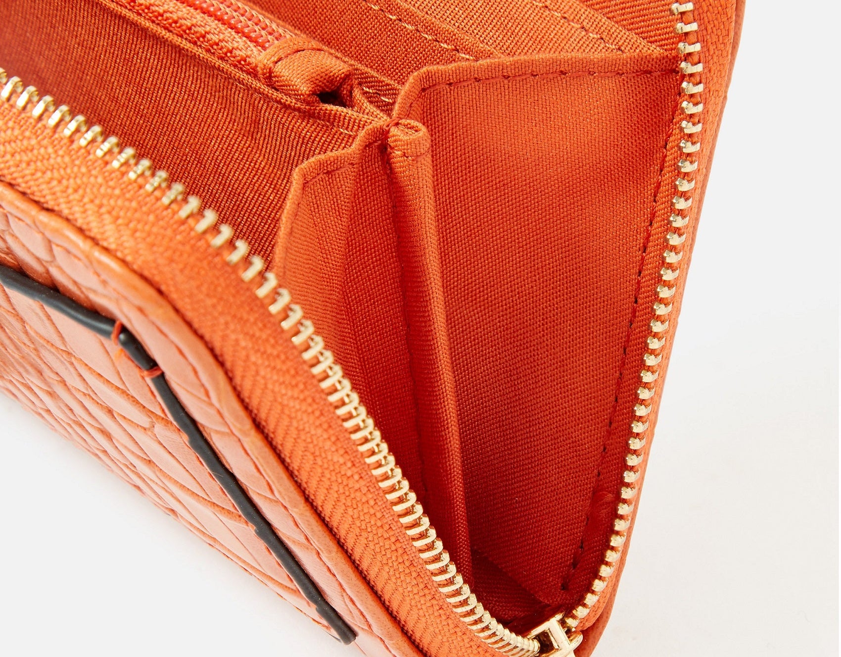 Accessorize London women's Orange Front Flap Cardholder wallet purse