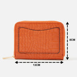 Accessorize London women's Orange Front Flap Cardholder wallet purse