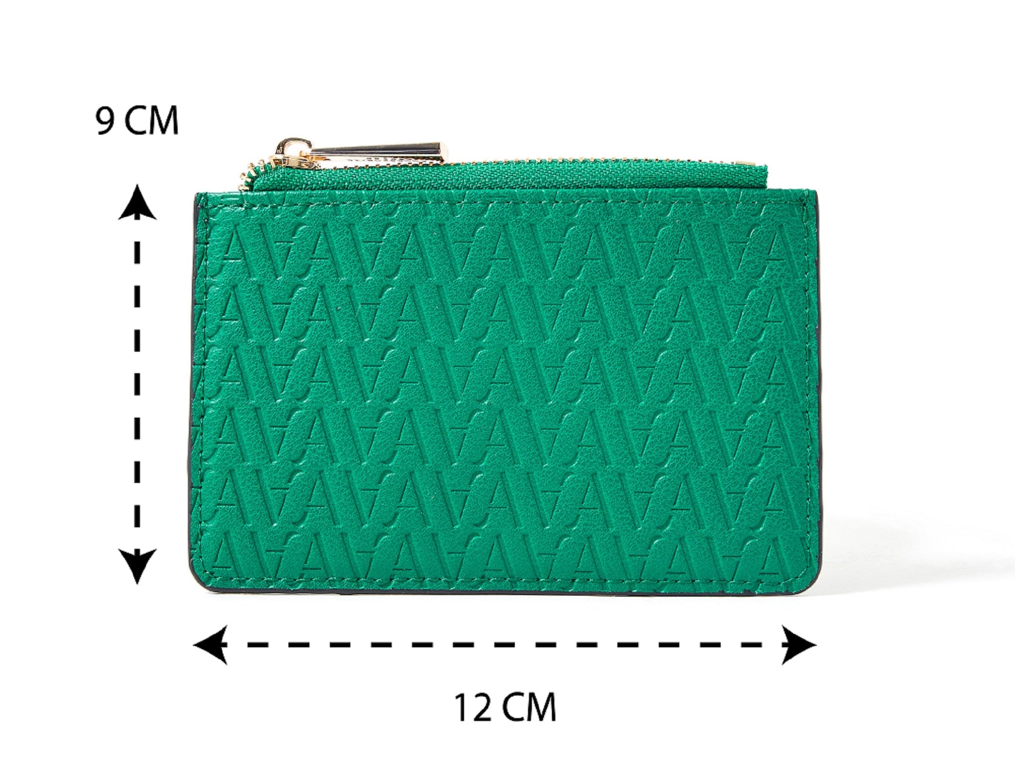 Accessorize London Women's Faux Leather Green Logo Cardholder Wallet