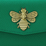 Accessorize London Women's Faux Leather Britney Bee Wallet - Green