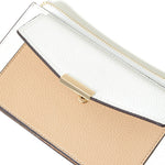 Accessorize London Women's Faux Leather White Large Colourblock Purse Wallet