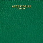 Accessorize London Women's Faux Leather Green Cardholder