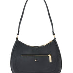 Accessorize London women's Black Jenna Shoulder Zip Bag