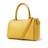 Accessorize London Women's Faux Leather yellow Sandra Grab Bag