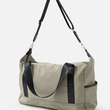 Accessorize London women's Beige Rowan Large Weekender bag