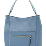 Accessorize London women's Blue Luna Hobo Shoulder Bag