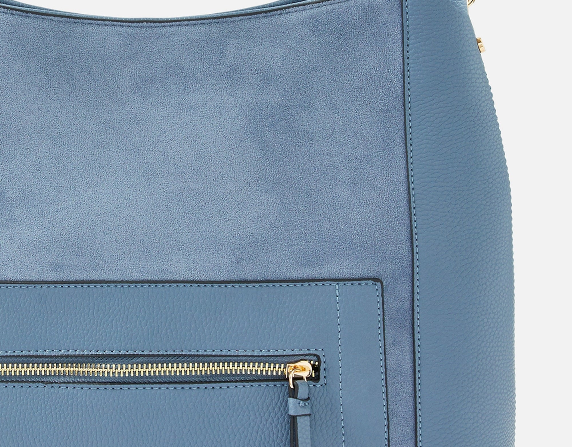 Accessorize London women's Blue Luna Hobo Shoulder Bag