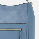 Accessorize London women's Blue Luna Hobo Shoulder Bag