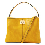 Accessorize London women's yellow Rosie Handheld bag