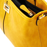 Accessorize London women's yellow Rosie Handheld bag