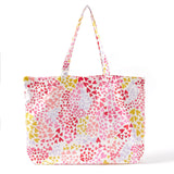 Accessorize London women's Pink Fabric Heart Shopper bag