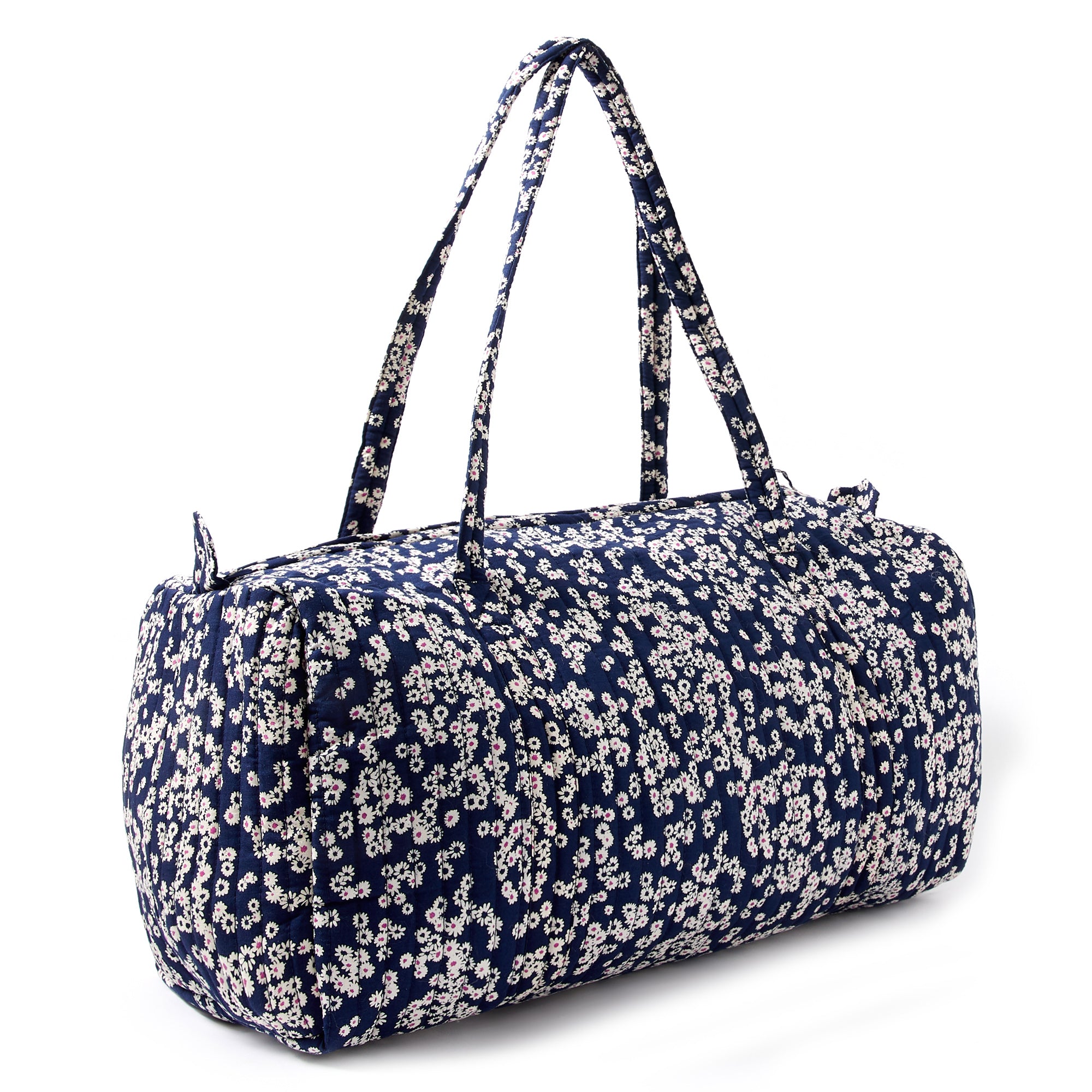 Accessorize London women's Blue Fabric Ditsy Daisy Weekender Travel bag