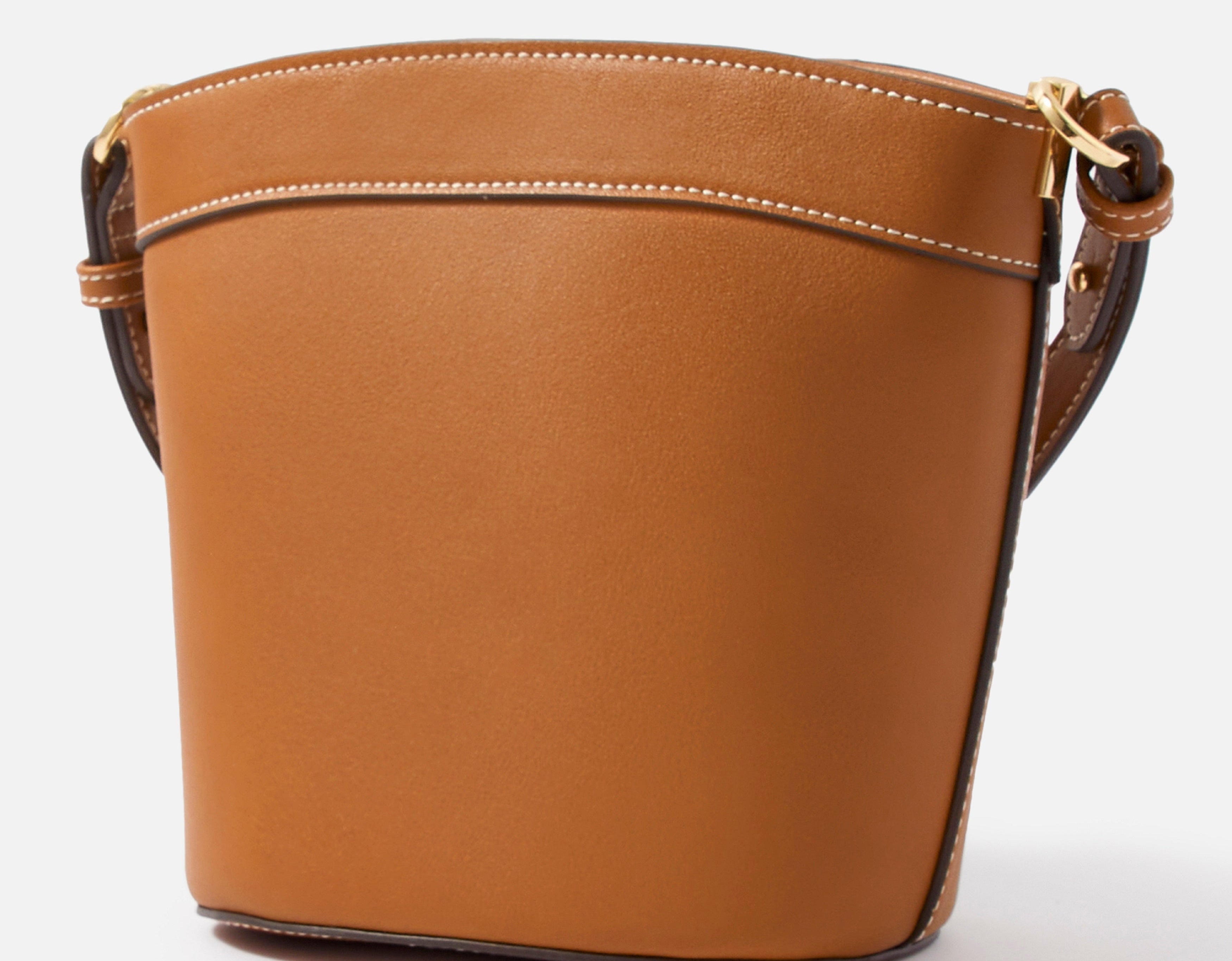 Accessorize London women's Faux Leather Danielle Detail Tan Sling bag