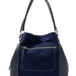 Accessorize London women's Faux Leather Navy Brooklyn Casual Shoulder bag