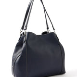 Accessorize London women's Faux Leather Navy Brooklyn Casual Shoulder bag