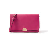 Accessorize London women's Faux Leather Pink Callie Sling bag