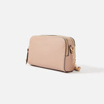 Accessorize London women's Faux Leather Pink Leona Lock Sling bag