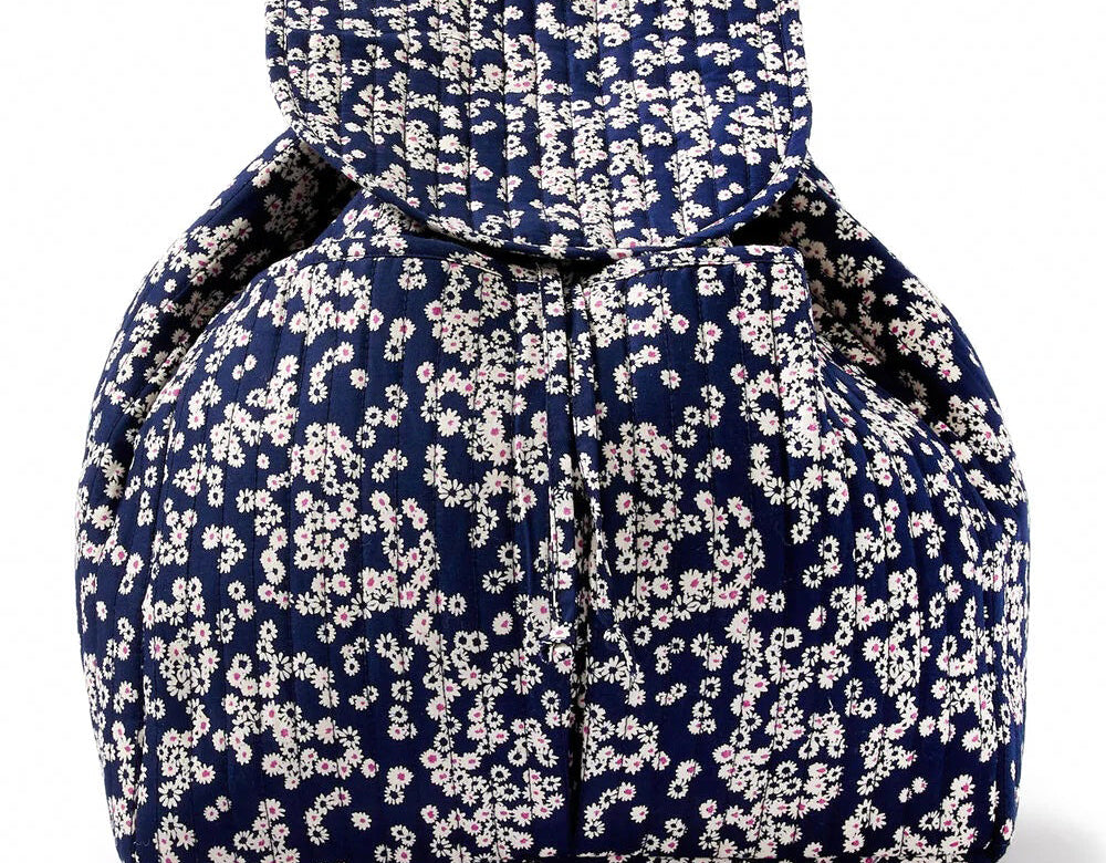 Accessorize London women's Blue Fabric Ditsy Daisy Backpack bag