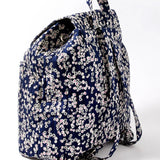 Accessorize London women's Blue Fabric Ditsy Daisy Backpack bag