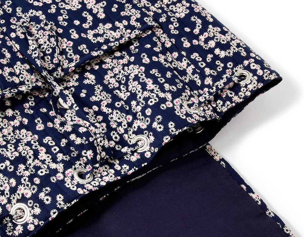 Accessorize London women's Blue Fabric Ditsy Daisy Backpack bag