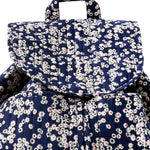 Accessorize London women's Blue Fabric Ditsy Daisy Backpack bag