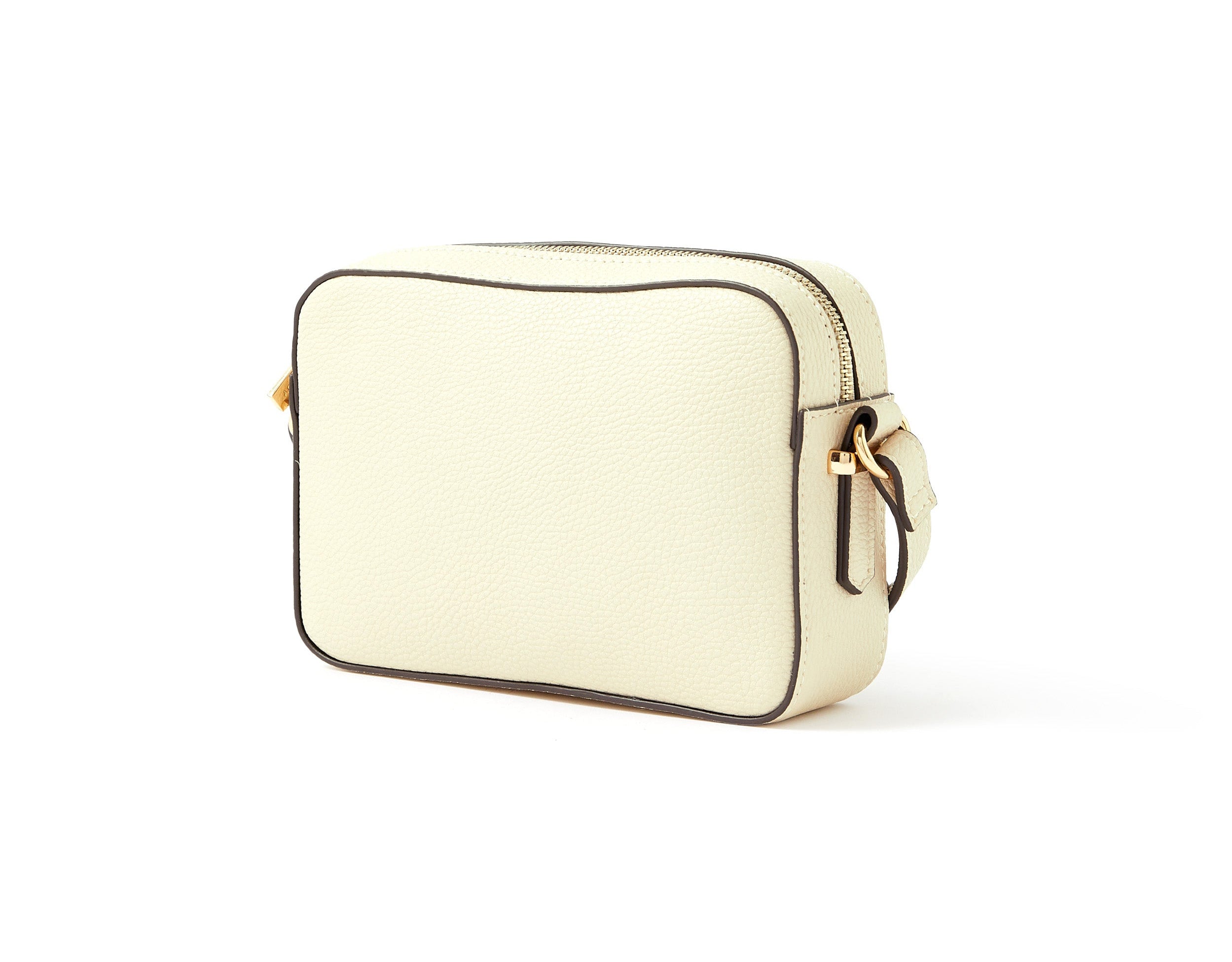 Accessorize London women's Faux Leather Cream Piper Sling bag