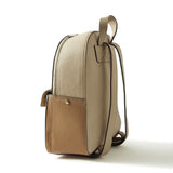 Accessorize London Women's Faux Leather beige Ricki small backpack