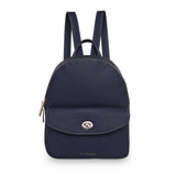 Accessorize London Women's Faux Leather Navy Ricki small backpack