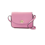 Accessorize London Women's Faux Leather Pink Lexi Lock Sling bag