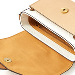 Accessorize London Women's Faux Leather beige Colourblock Sling Bag