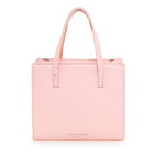 Accessorize London Women's Faux Leather Pink Mini weave handheld Bag