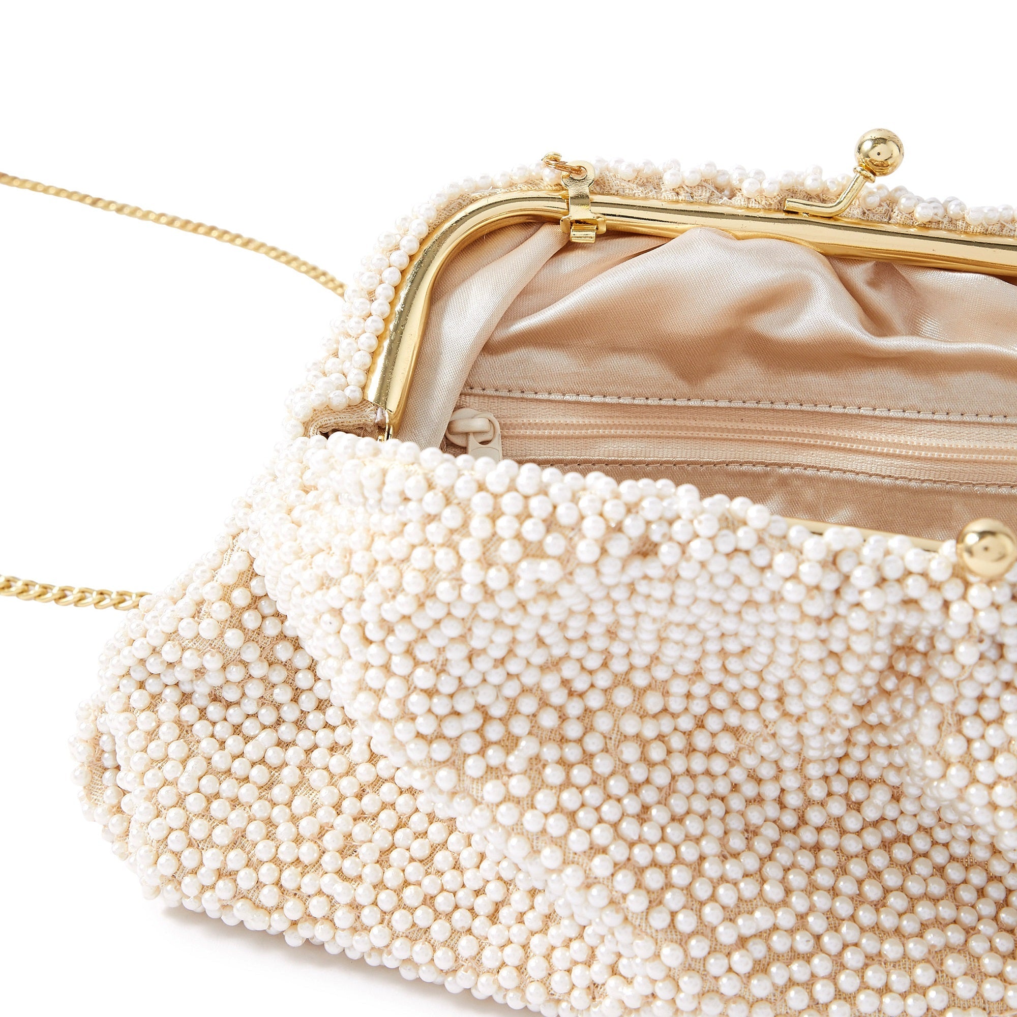 Anekaant Clutches  Buy Anekaant Pochette Off White Faux Silk Pearl  Embellished Clutch Online  Nykaa Fashion